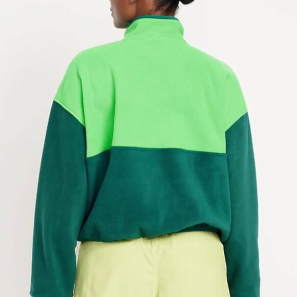 Oversized Performance Microfleece Cropped Half Zip - Picture 3 of 4